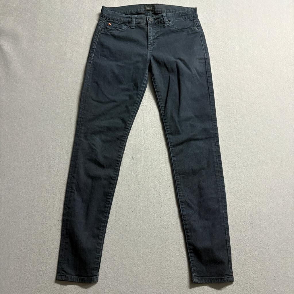 Hudson Nico Super Skinny Midrise Jeans Womens 29 Gray Denim Stretch