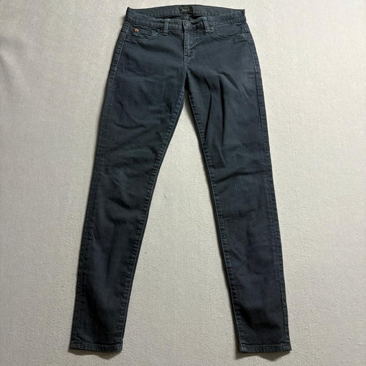 Hudson Nico Super Skinny Midrise Jeans Womens 29 Gray Denim Stretch