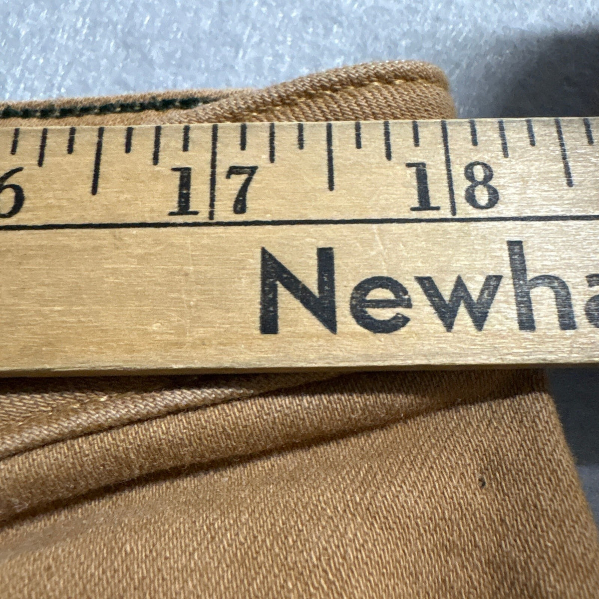 LL Bean Pants Womens 18 Reg Tan Brown BeanFlex Slim Leg Stretch Chino Casual