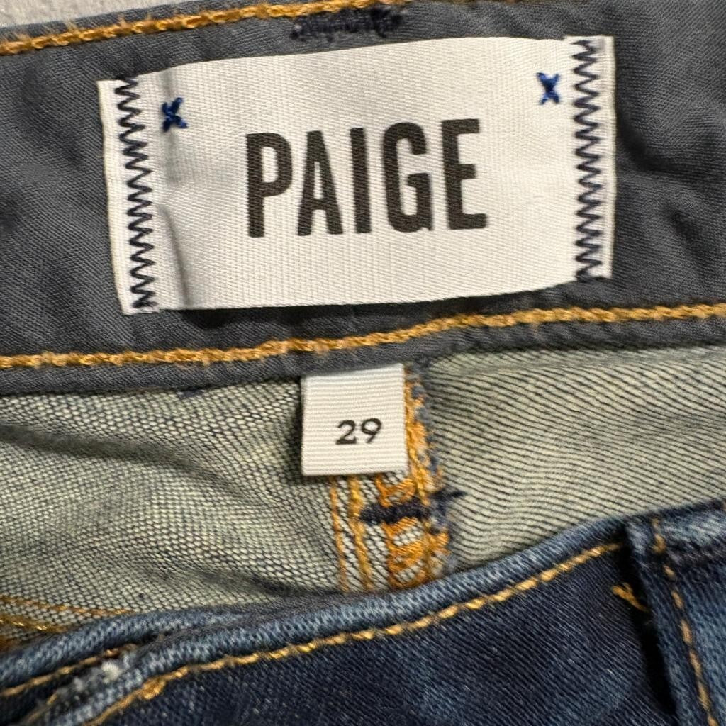 Paige Skyline Skinny Jeans Womens Size 29 Dark Wash Stretch Denim Blue