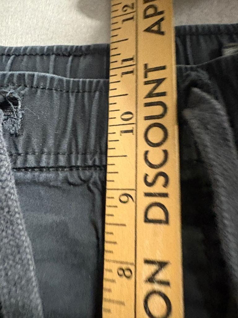 H&M Relaxed Fit Cargo Pants Mens Medium Gray Cotton Blend Drawstring Jogger