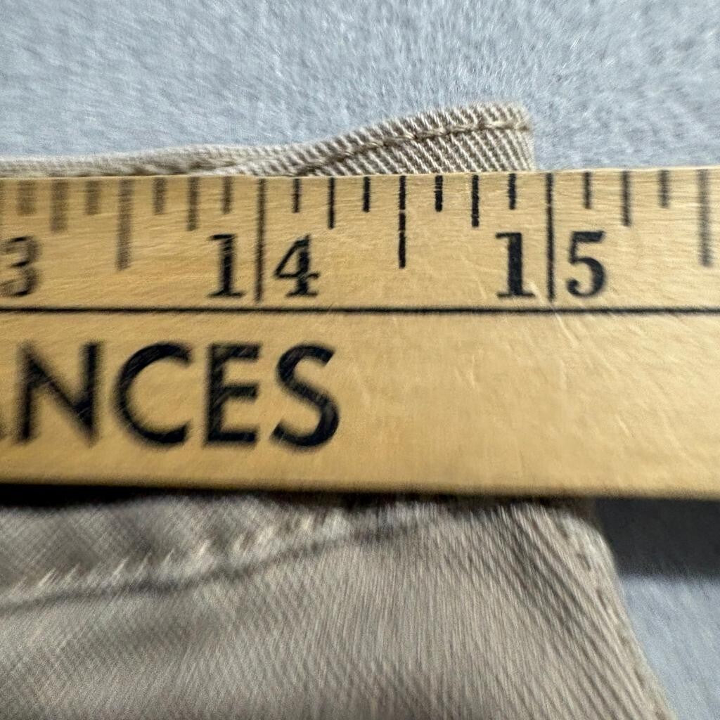 Gloria Vanderbilt Amanda Capri Jeans Womens Size 8 Khaki Brown Stretch Denim