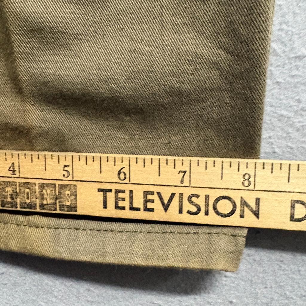 Vintage Zeppelin Pleated Chino Pants Womens 32 Brown Cotton High Rise Tapered