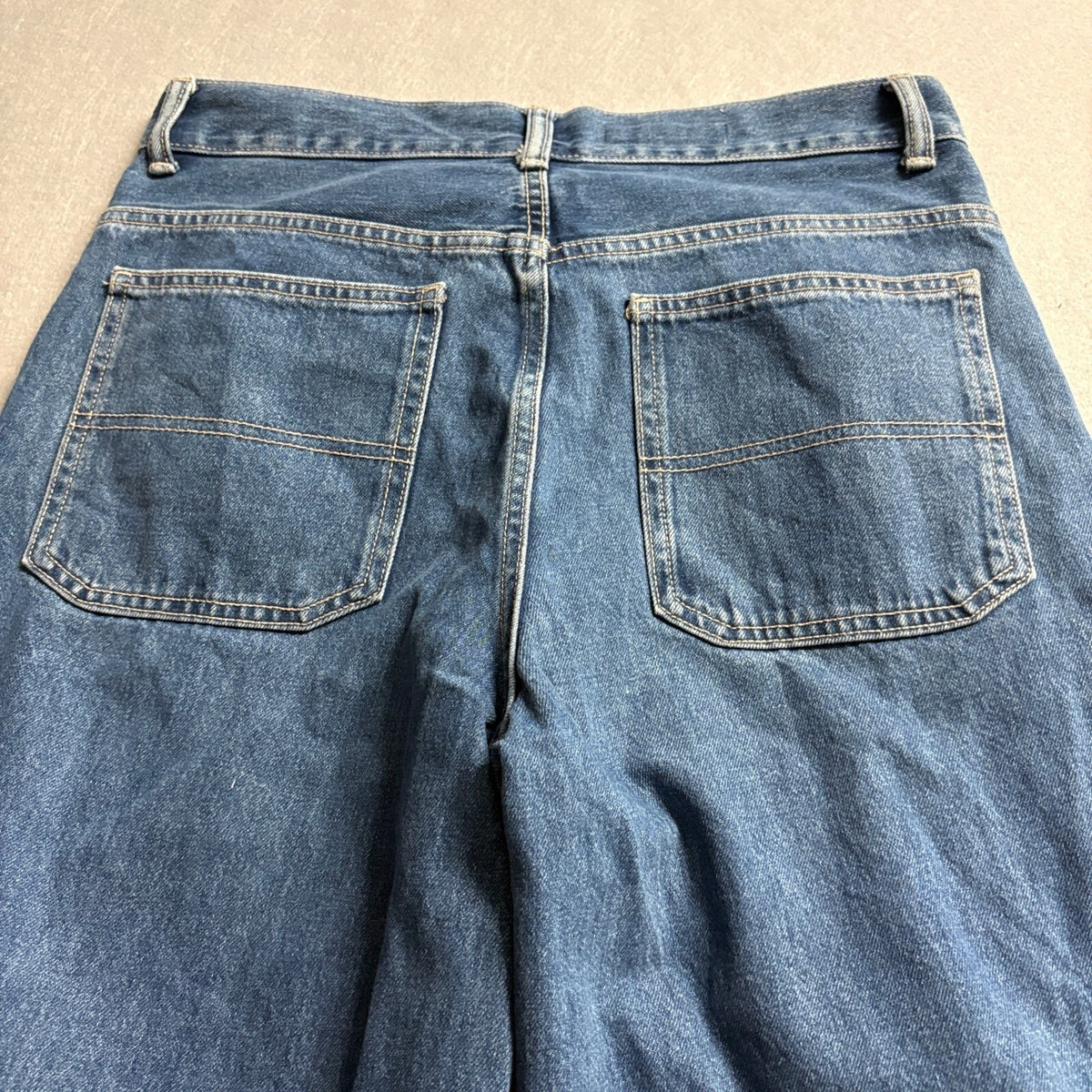 Zara Wide Leg Jeans Womens Size 8 Blue Denim High Rise 100% Cotton