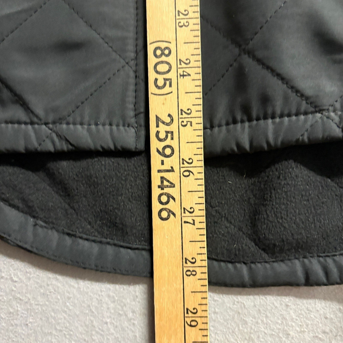 Bit & Bridle Quilted Vest Womens Small Black Fleece Lined Elastic Waist Zip Up