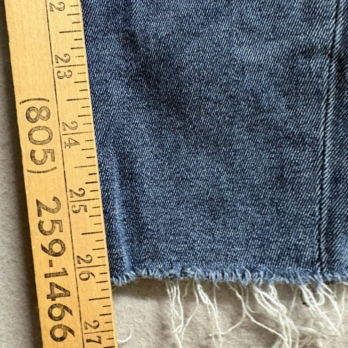 Good American Good Waist Skinny Jeans Womens 0/25 Blue Raw Hem High Rise Stretch