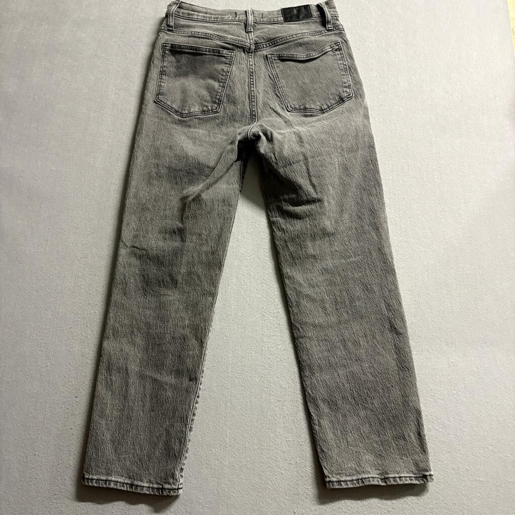 Madewell The Perfect Vintage Straight Jeans Womens 28 Gray Denim High Rise