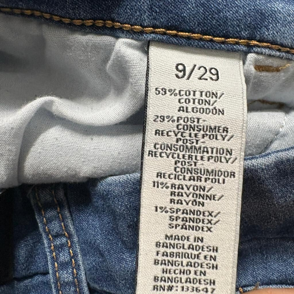 BCBGeneration High Rise Curvy Skinny Jeans Womens Size 9/29 Medium Wash Blue