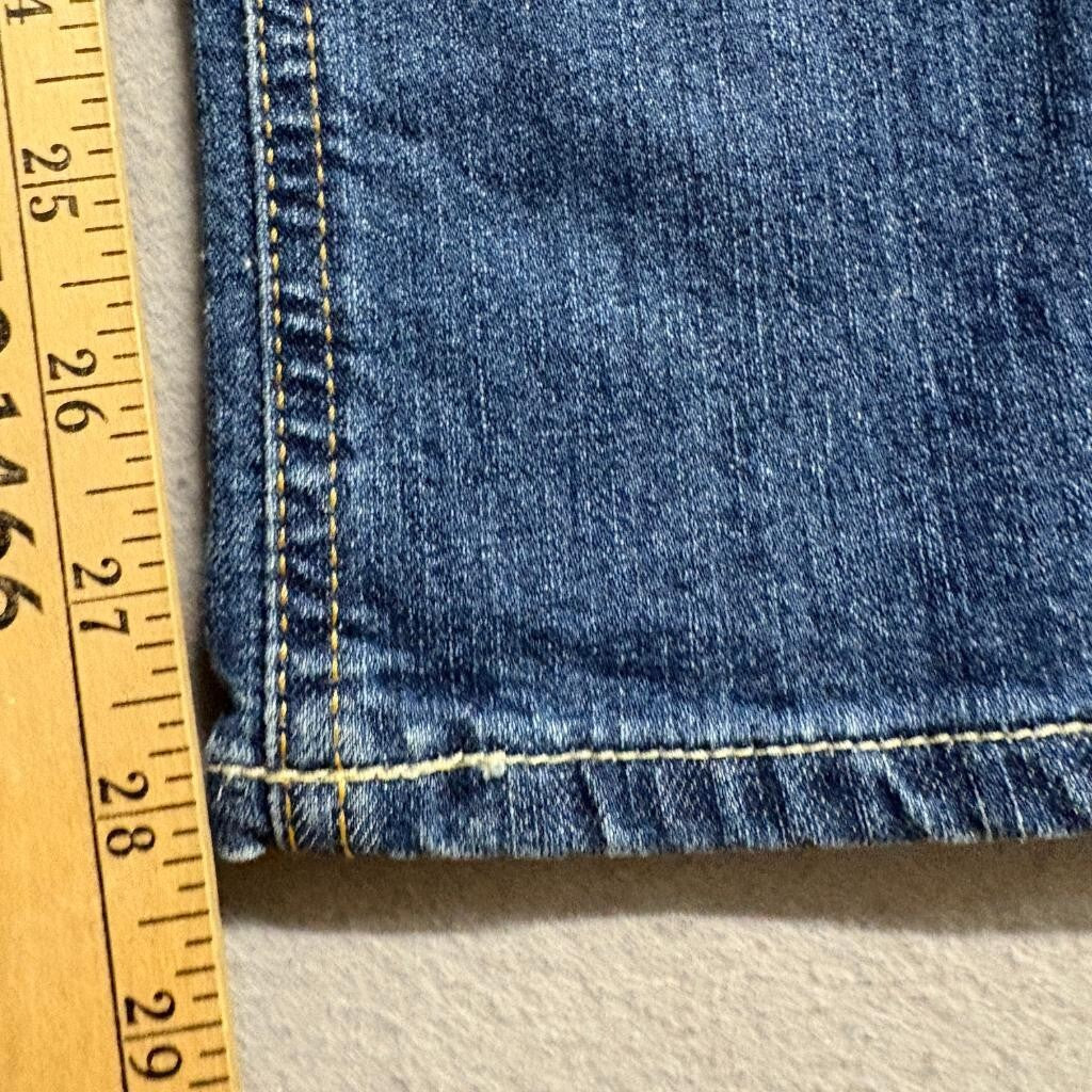 Hollister Jeans Womens 5S W27 L31 Blue Denim Low Rise Straight Leg Stretch