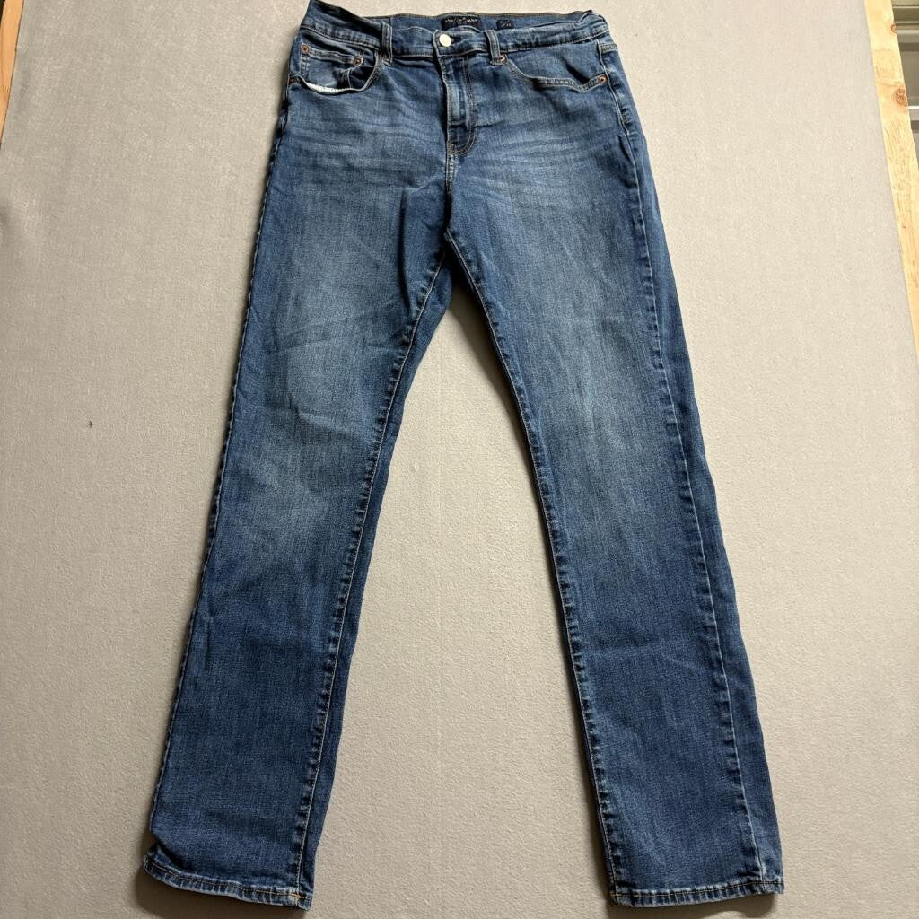 Lucky Brand 410 Athletic Straight Jeans Mens 34x34 Blue Denim Stretch Pants