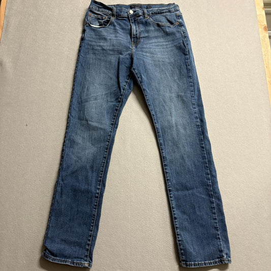 Lucky Brand 410 Athletic Straight Jeans Mens 34x34 Blue Denim Stretch Pants