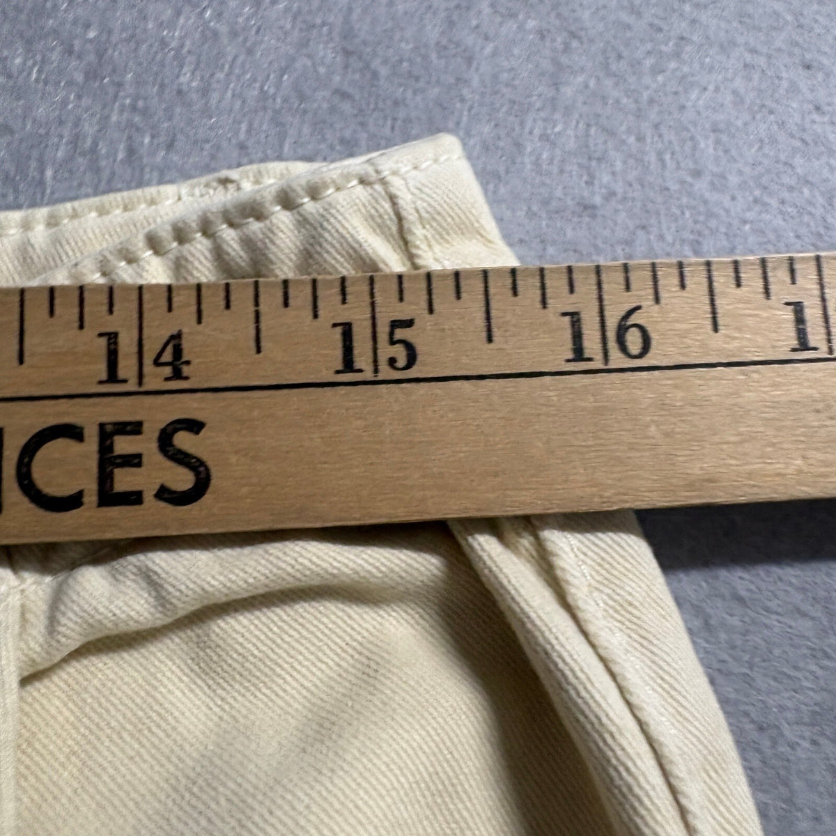 Free People Wide Leg Pants Womens Size 12 Beige Cotton High Rise Boho Chino