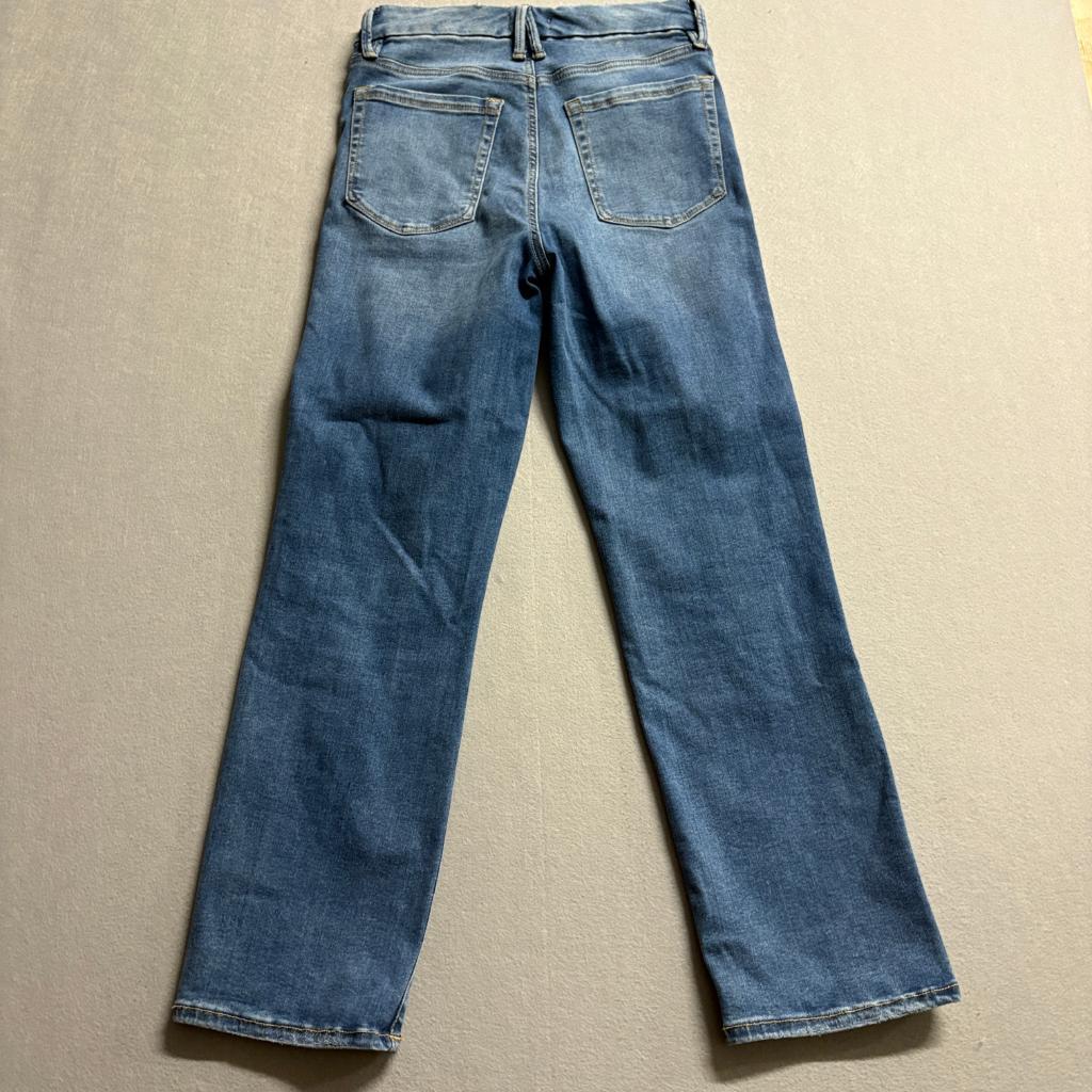 Good American Always Fits Good Legs Straight Jeans Womens 6-12 Blue Denim 27x28