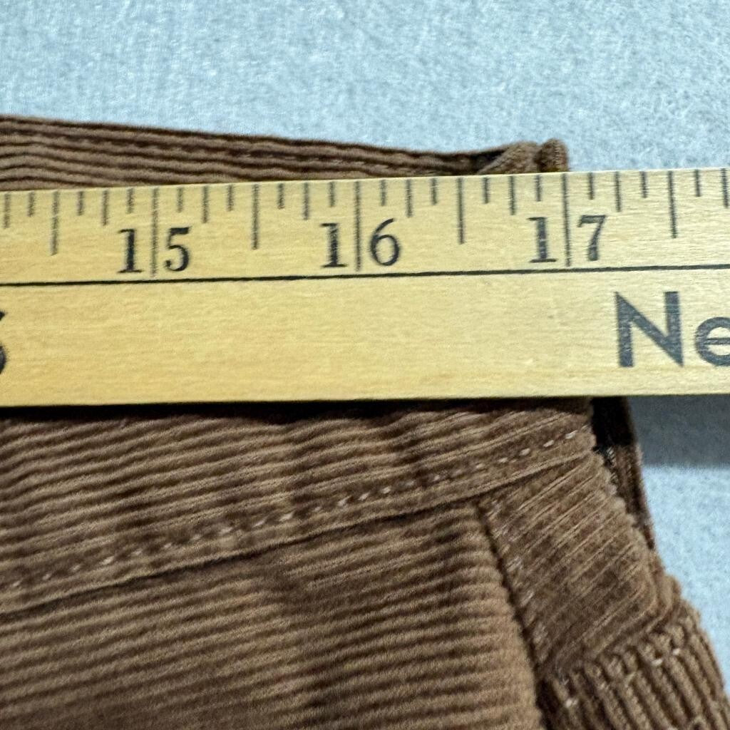 Gap 1969 Corduroy Pants Mens 33x32 Slim Fit Brown Stretch Cotton Cord