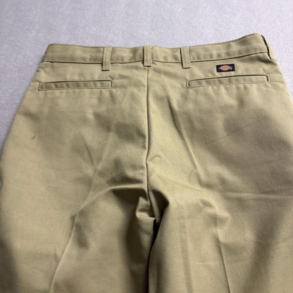 Dickies 874 Work Pants Mens 30x24 Khaki Tan Flat Front Twill Chino Slacks