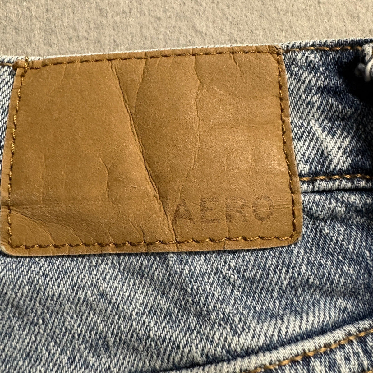 Aeropostale High Rise Flare Jeans Womens Size 2R Distressed Blue Denim Stretch
