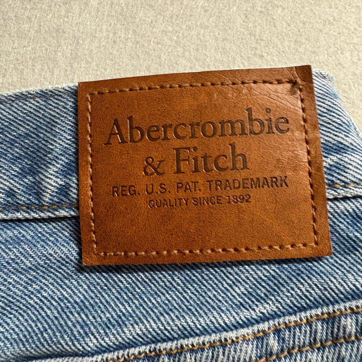 Abercrombie & Fitch Authentic Rigid Denim Loose Jeans Mens 32x32 Blue Cotton