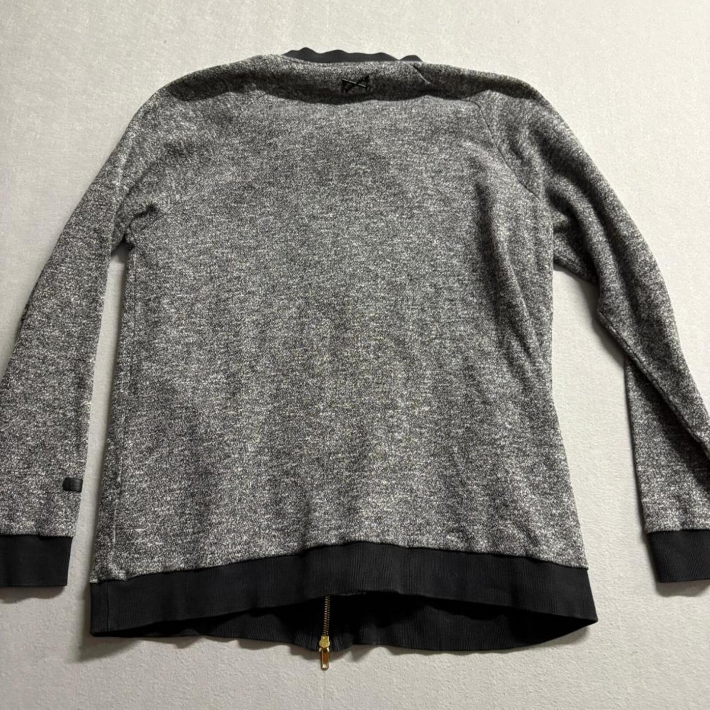 Bloodbath BLDBTH Full Zip Sweatshirt Mens XL Gray Knit Bomber Jacket Streetwear
