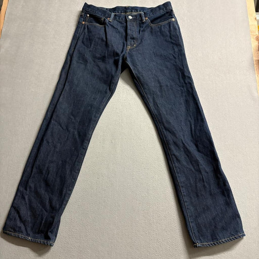 Denim & Supply Ralph Lauren Jeans Mens 33x32 Dark Wash Straight Fit Blue Cotton