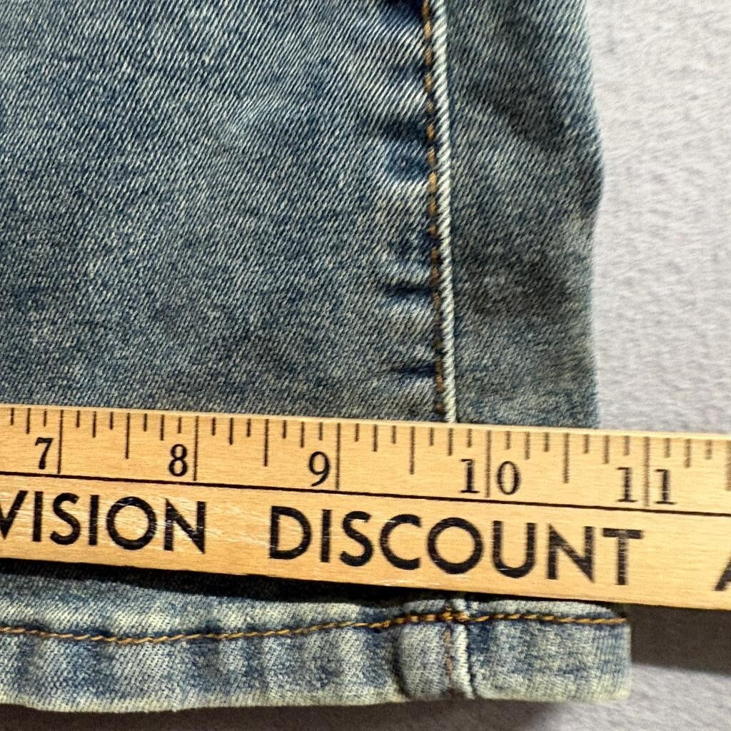 Dazy Flare Jeans Womens Small Blue Denim Stretch Wide Leg Bell Bottom High Rise
