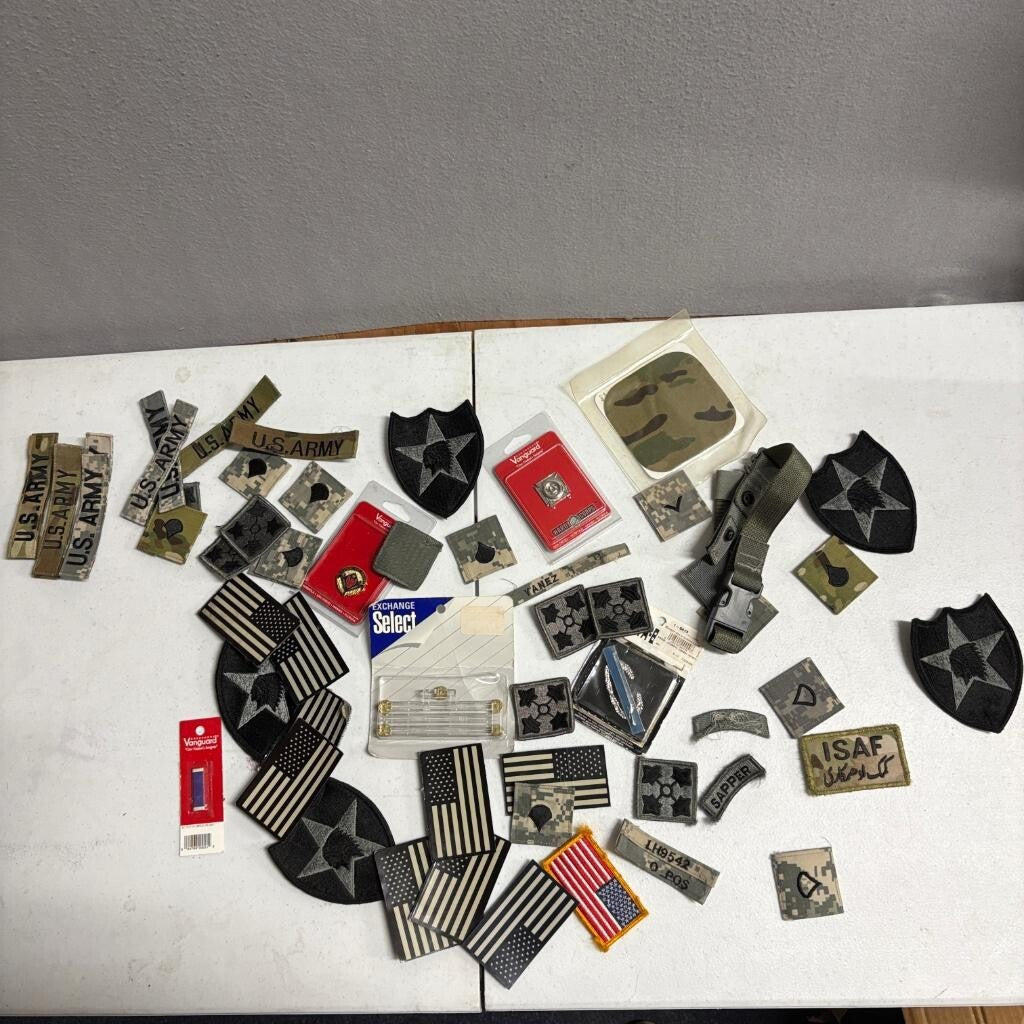 US Army Military Patch Insignia Lot 2nd Infantry Division ISAF Sapper Vanguard