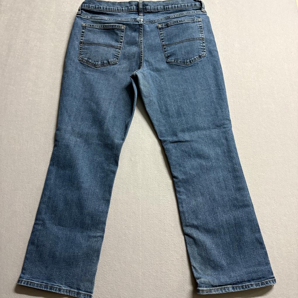 Member's Mark Jeans Mens 38x30 Blue Straight Fit Premium Stretch Denim TORN