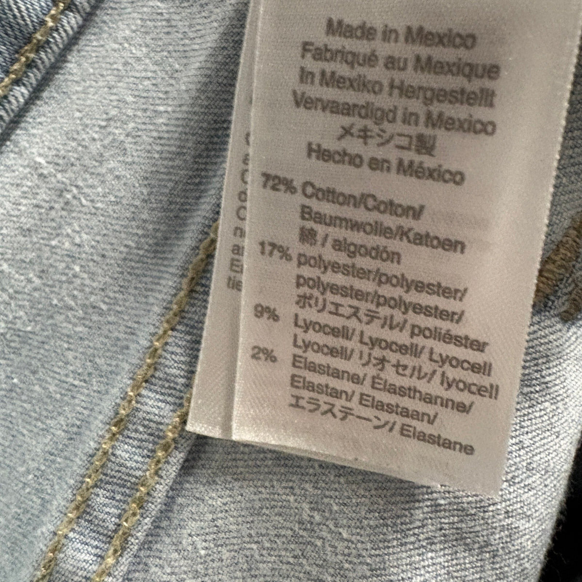Madewell 9 Inch Mid Rise Skinny Crop Jeans Womens 25T Light Wash Denim Stretch