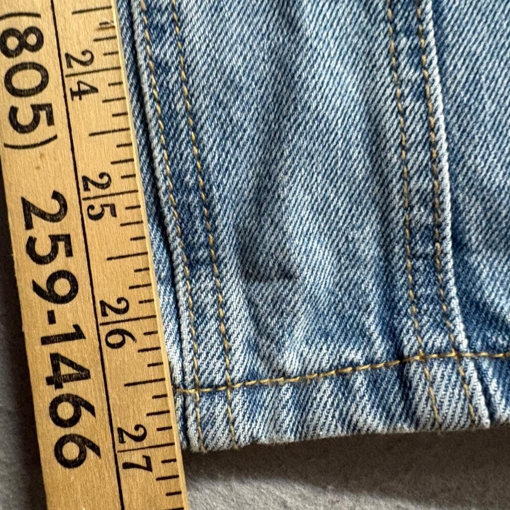 Adika Seam Front High Rise Tapered Mom Jeans Womens XS Light Wash Blue Denim