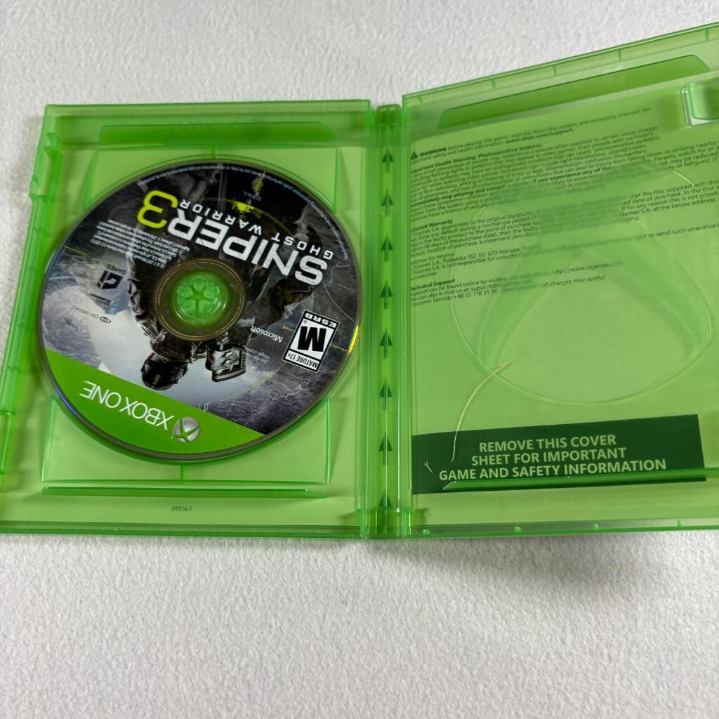 Sniper Ghost Warrior 3 Season Pass Edition Xbox One Game Disc Case Tested