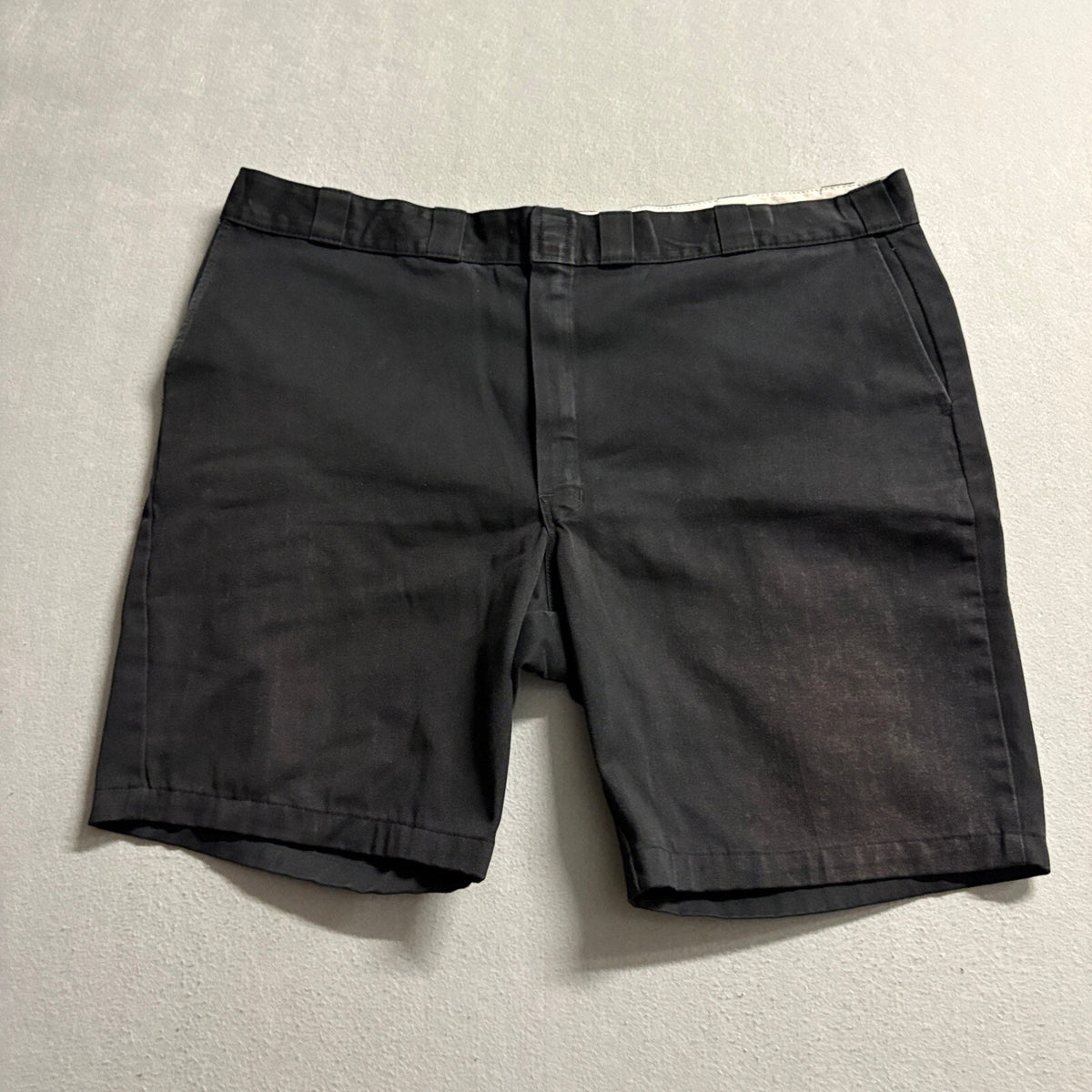 Dickies 874 Work Shorts Mens 48 Black Heavyweight Twill Canvas Cut Off Chino