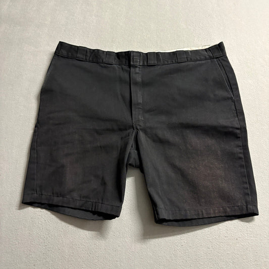 Dickies 874 Work Shorts Mens 48 Black Heavyweight Twill Canvas Cut Off Chino