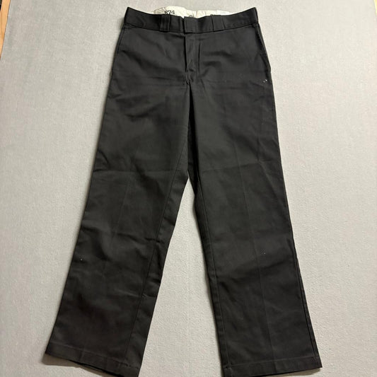 Dickies 874 Original Fit Work Pants Mens 33x30 Black Chino Twill Skate
