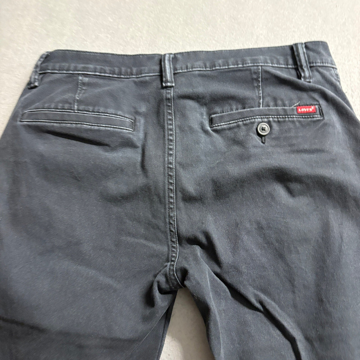 Levi's XX Chino Standard Taper Pants Mens 29x32 Black Stretch Twill Casual