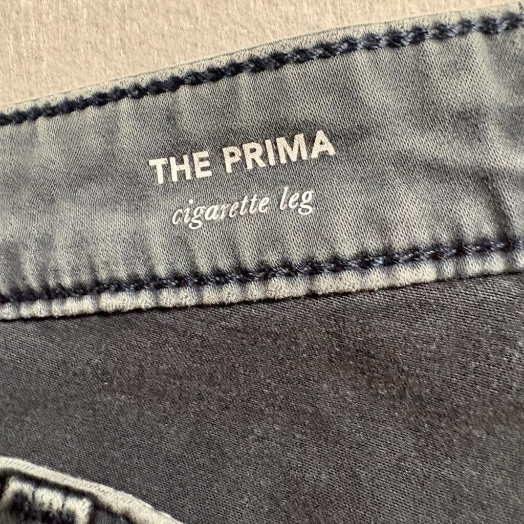AG Adriano Goldschmied The Prima Cigarette Leg Jeans Womens 32R Gray Stretch