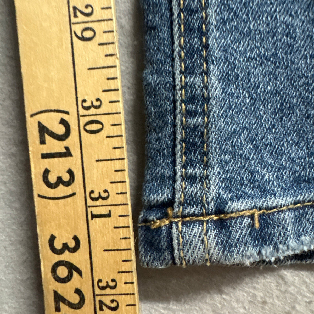No Boundaries Flare Jeans Womens Size 2 Blue Denim Seamed Front High Rise