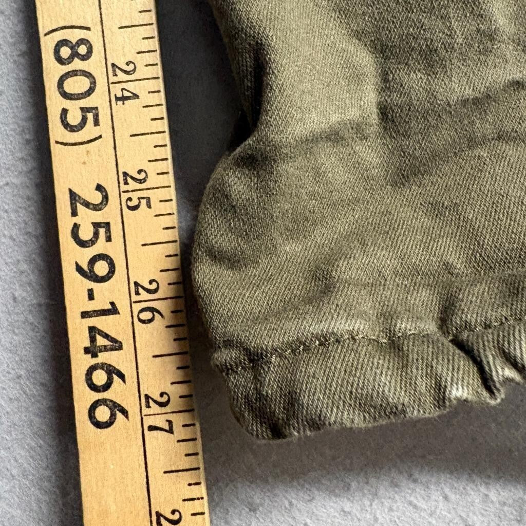 American Bazi Cargo Pants Womens Small Green Cotton Blend Utility Drawstring Hem
