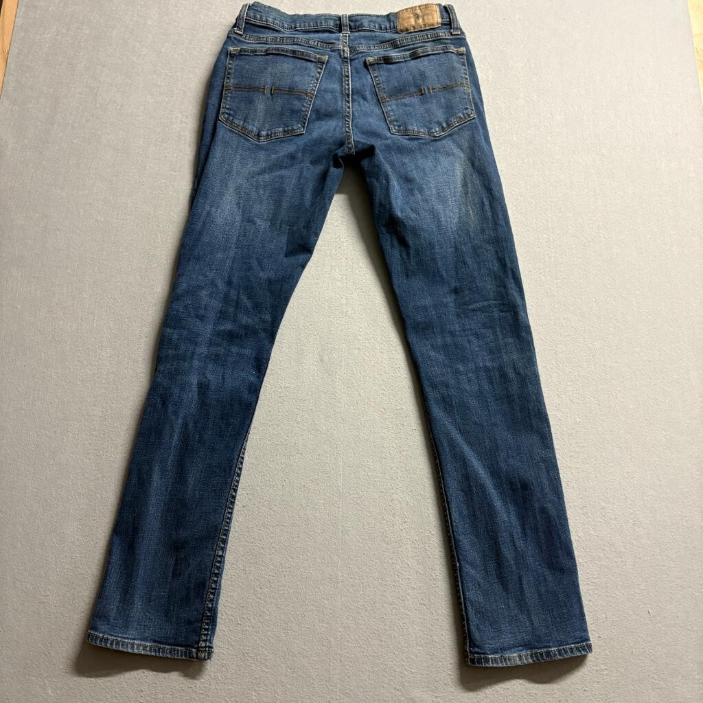 US Polo Assn Womens Jeans Size 30x32 Blue Denim Straight Leg Activate Stretch