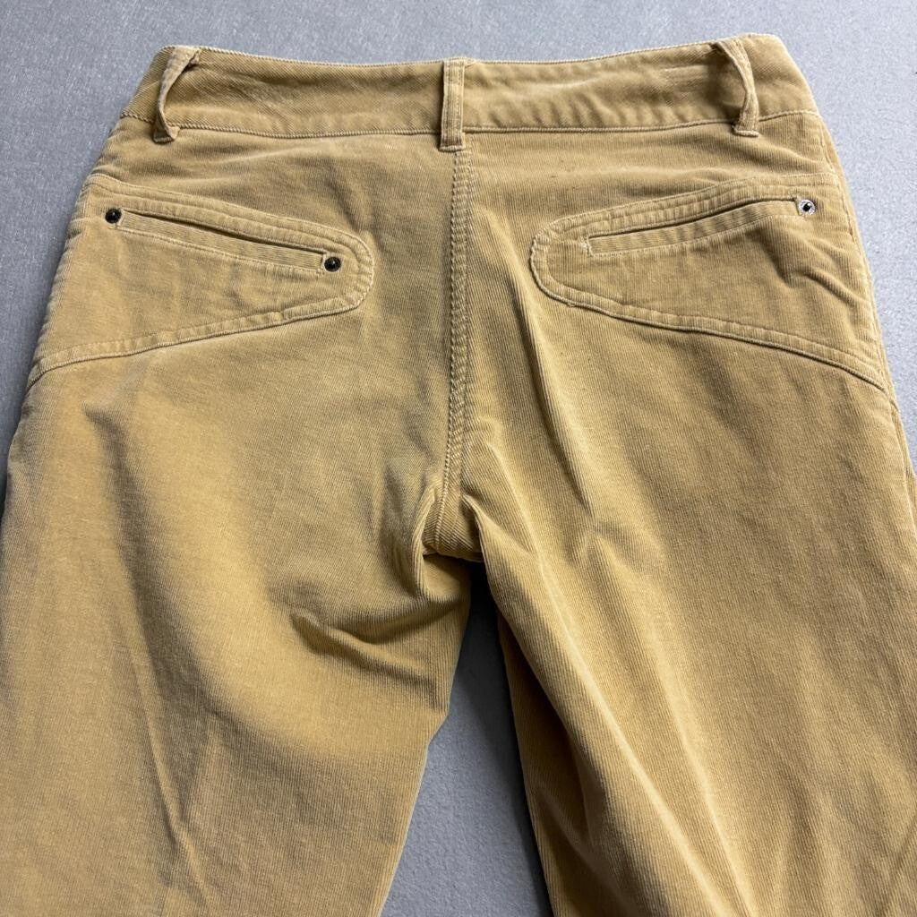 Nicole by Nicole Miller Corduroy Pants Womens 4 Beige Tan Flare Leg Stretch