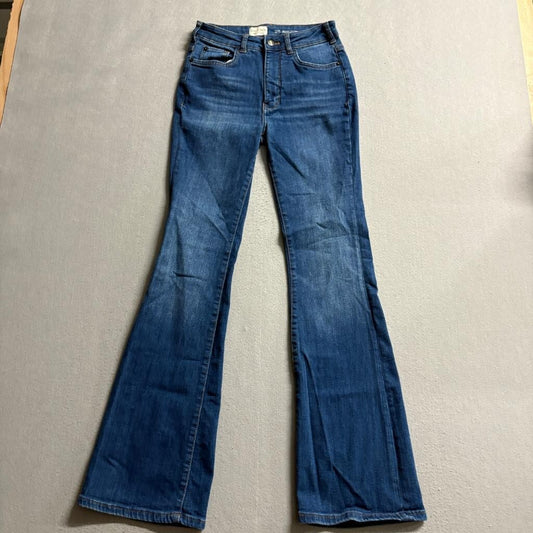 Pilcro and the Letterpress Flare Jeans Womens 25 Blue Denim Anthropologie