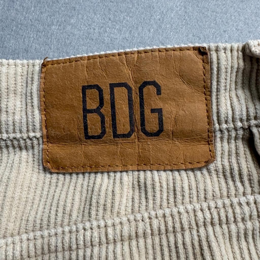 BDG Urban Outfitters Corduroy Pants Womens 27 Beige High Wide Leg High Rise