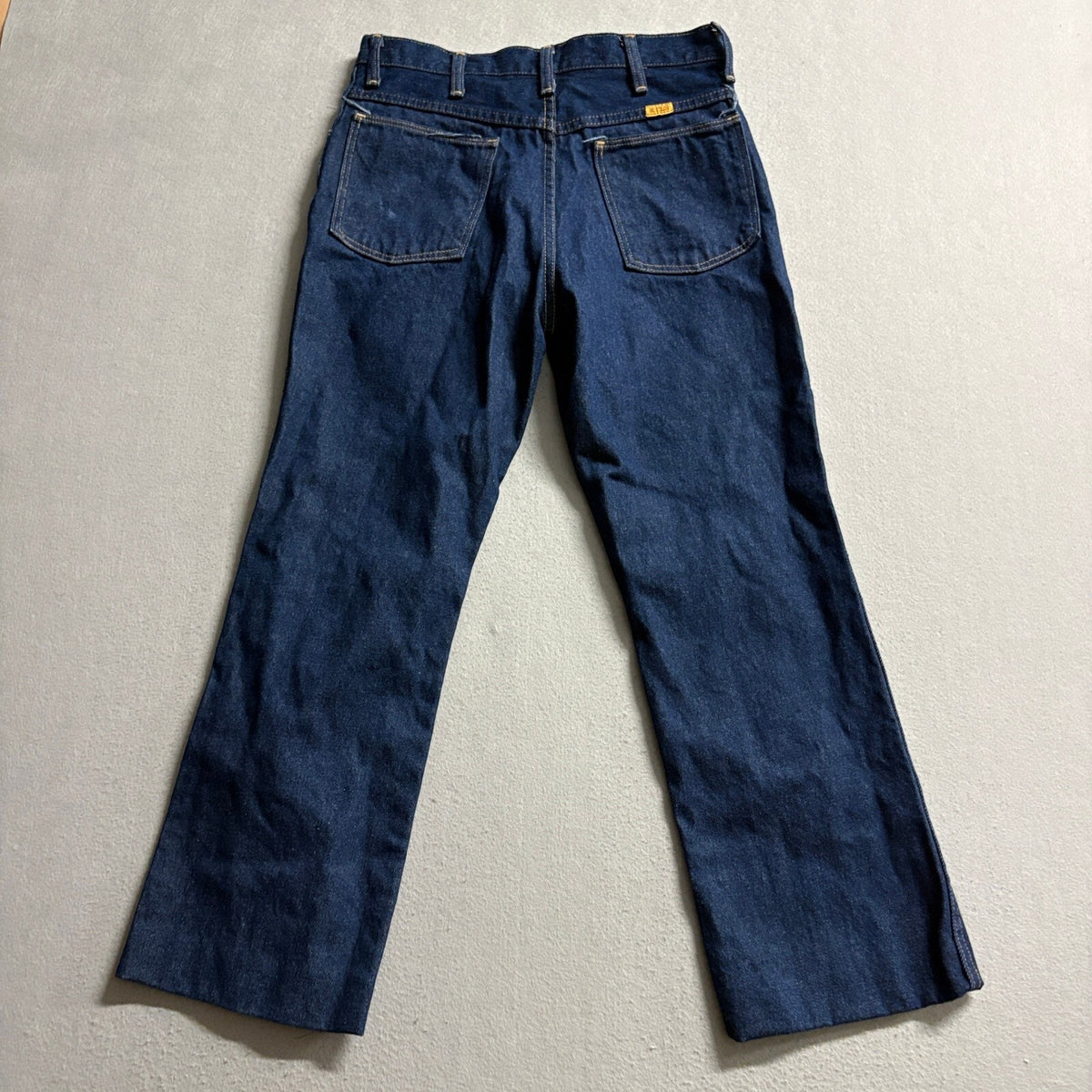 Vintage Rustler Denim Jeans Womens 32x30 Made in USA Dark Wash Straight Leg