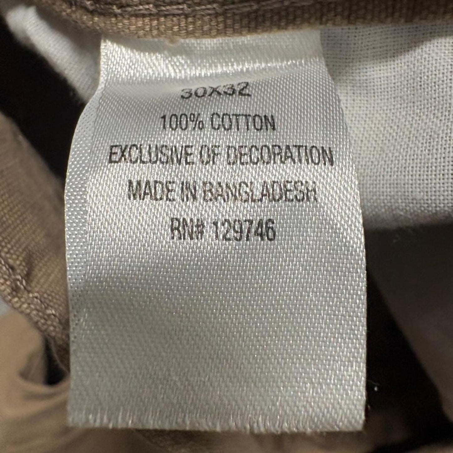 Blue Mountain Carpenter Pants Mens 30x32 Brown Cotton Canvas Workwear Utility