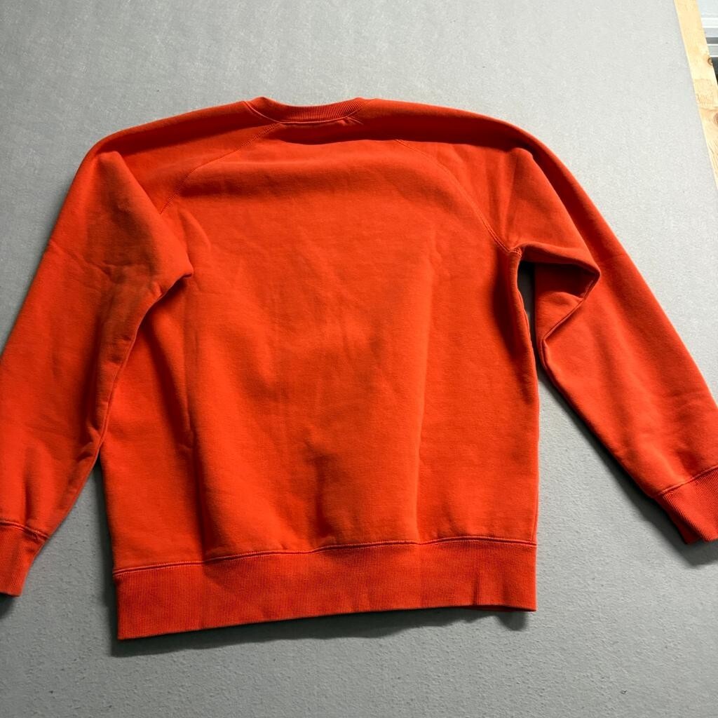 Carhartt WIP Chase Sweatshirt Mens Large Orange Crewneck Pullover Fleece