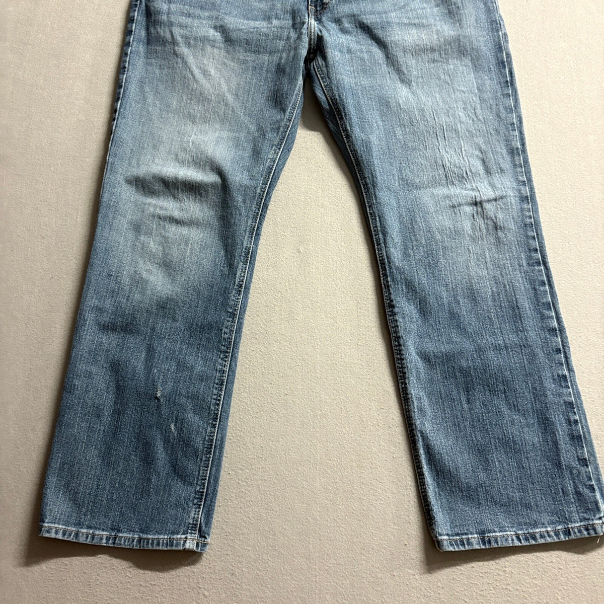 Ariat M4 Low Rise Boot Cut Jeans Mens 40x32 Blue Stretch Denim Western Work