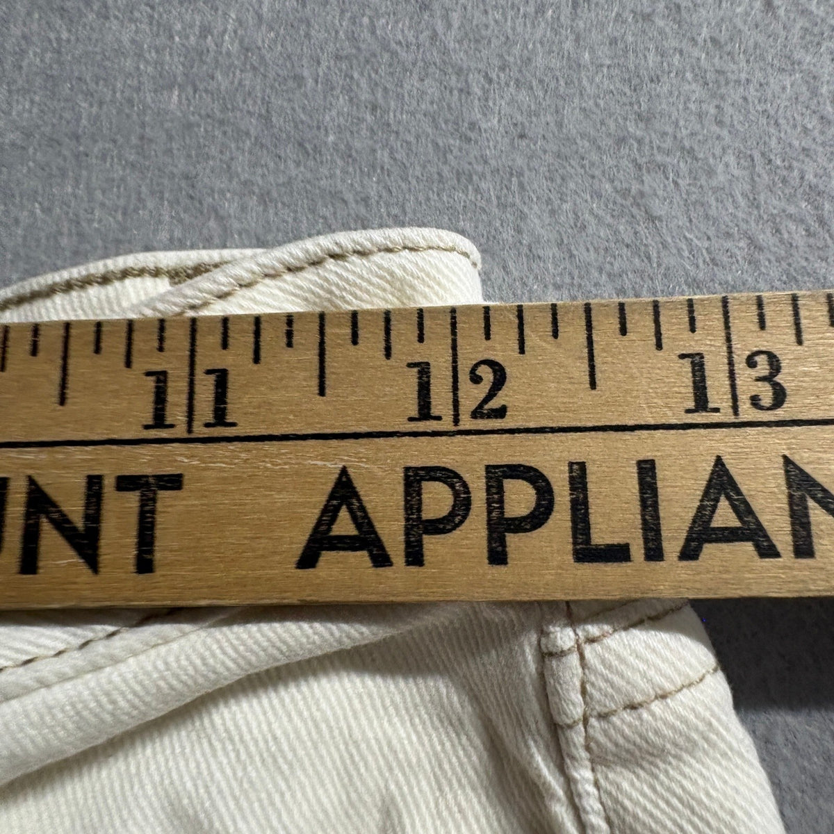 Altar'd State Distressed Jeans Womens 24 Ivory Cream Ripped Straight Leg Denim