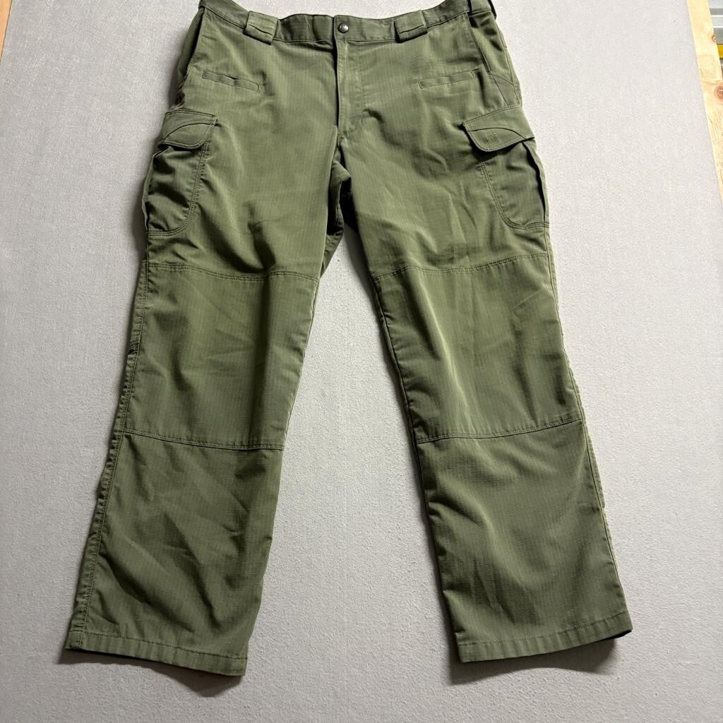 5.11 Tactical Series Cargo Pants Mens 38x30 Green Ripstop Work Utility