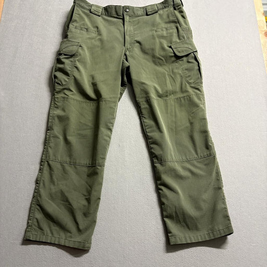 5.11 Tactical Series Cargo Pants Mens 38x30 Green Ripstop Work Utility