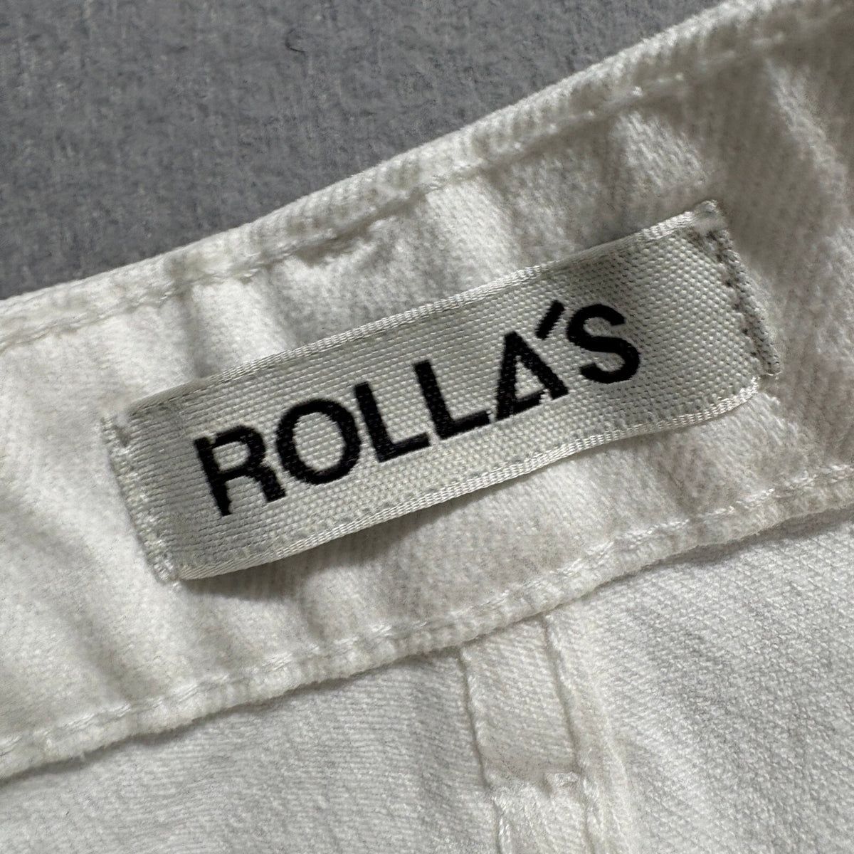 Rolla's Womens High Rise Wide Leg Sailor Jeans Size 25 Off White Cream Denim