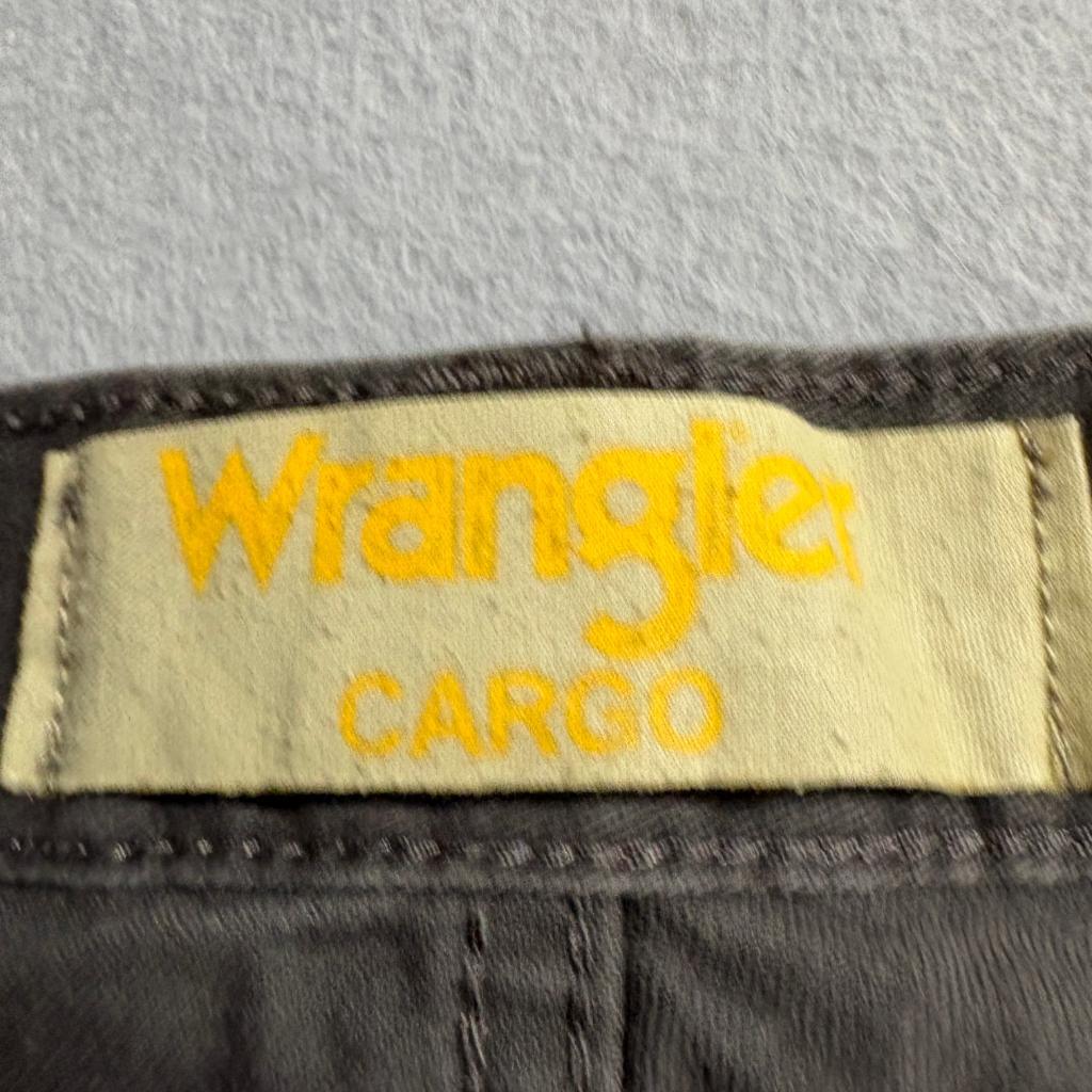 Wrangler Cargo Pants Mens 30x32 Brown Cotton Twill Multi Pocket Utility Workwear