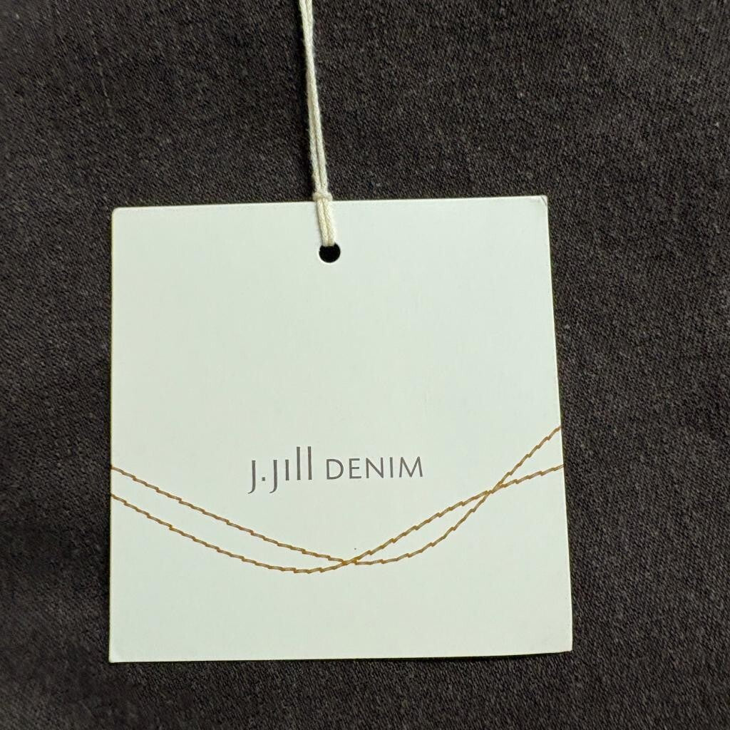 J.Jill Denim Slim Leg Jeans Womens 16 Brown Stretch Cotton Lycra Mid Rise